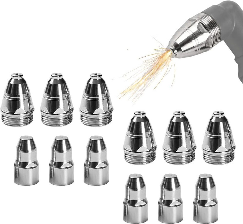 SERPLEX P80 Plasma Cutter Consumables Nozzle Tips Electrode Kit for CNC Cutting Camping & Hiking Plasma Cutter Consumables Kit