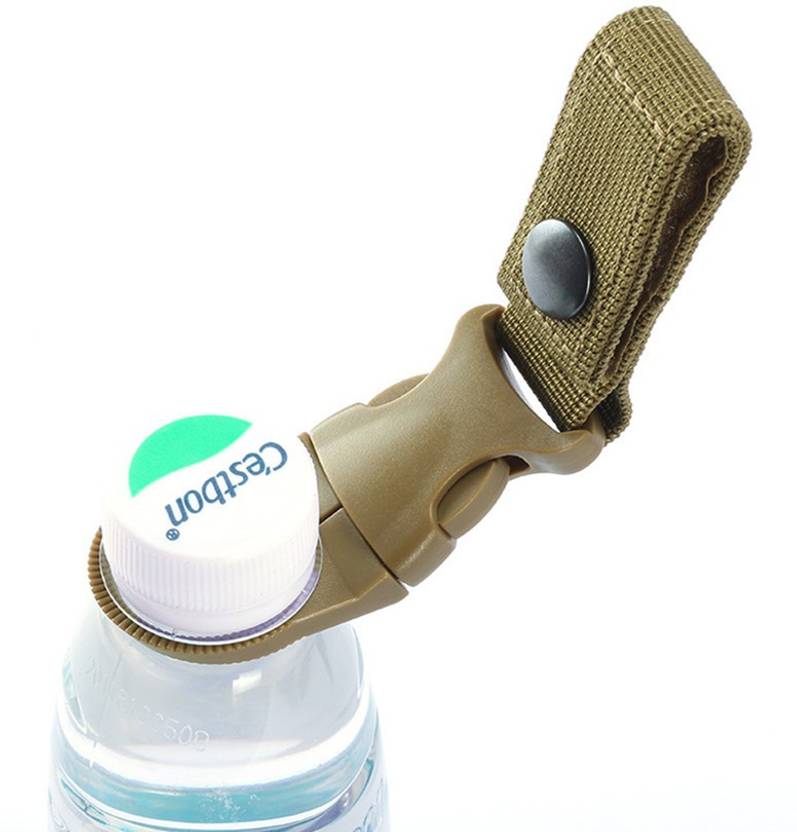 eplus military Nylon Hook Water Bottle Holder Clip EDC Climb Carabiner
