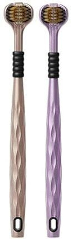HJLSE 3 sided ToothBrush Extra Soft Toothbrush(Pack of 2)