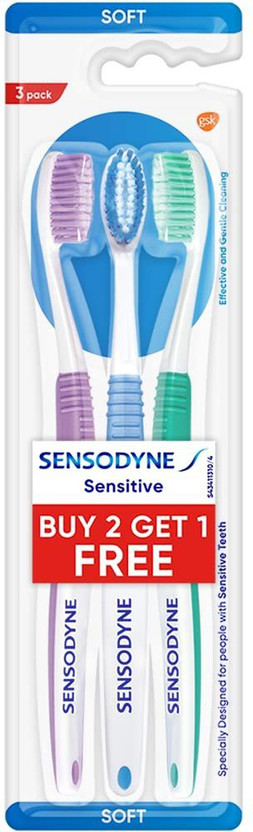 SENSODYNE Toothbrush Ultra Soft Toothbrush(Pack of 3)
