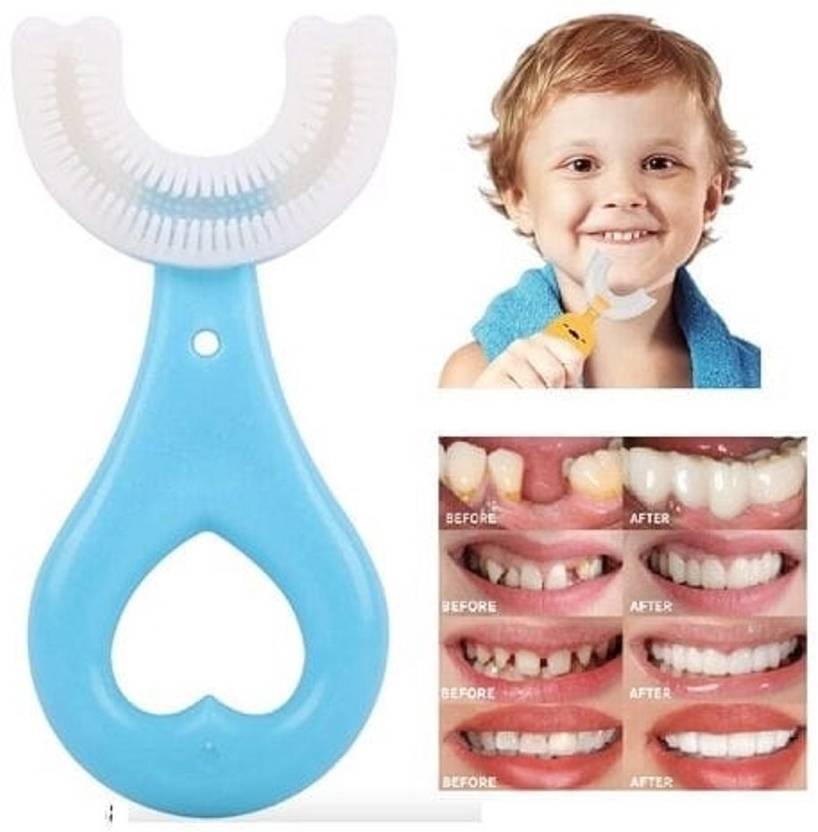MOMNIKIDS 360° Oral Teeth Cleaning Design for Toddlers(Pack of 1) Soft