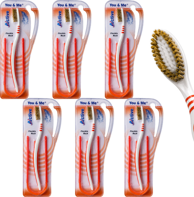 You & Me Active Oral Hygiene Kit Soft Toothbrush(Pack of 6)