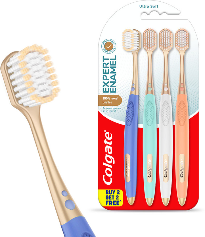 Colgate Gentle Enamel Ultra Soft Toothbrush(Pack of 4)