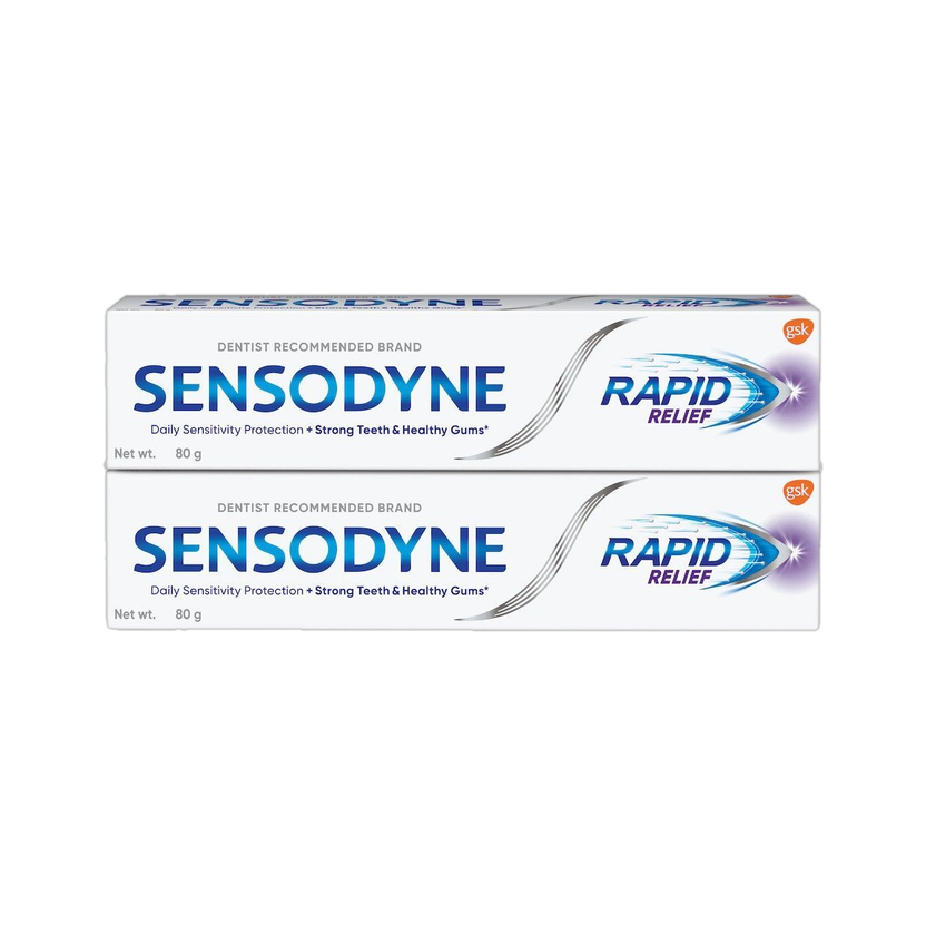 SENSODYNE Rapid Relief Sensitivity Toothpaste(160 g, Pack of 2)