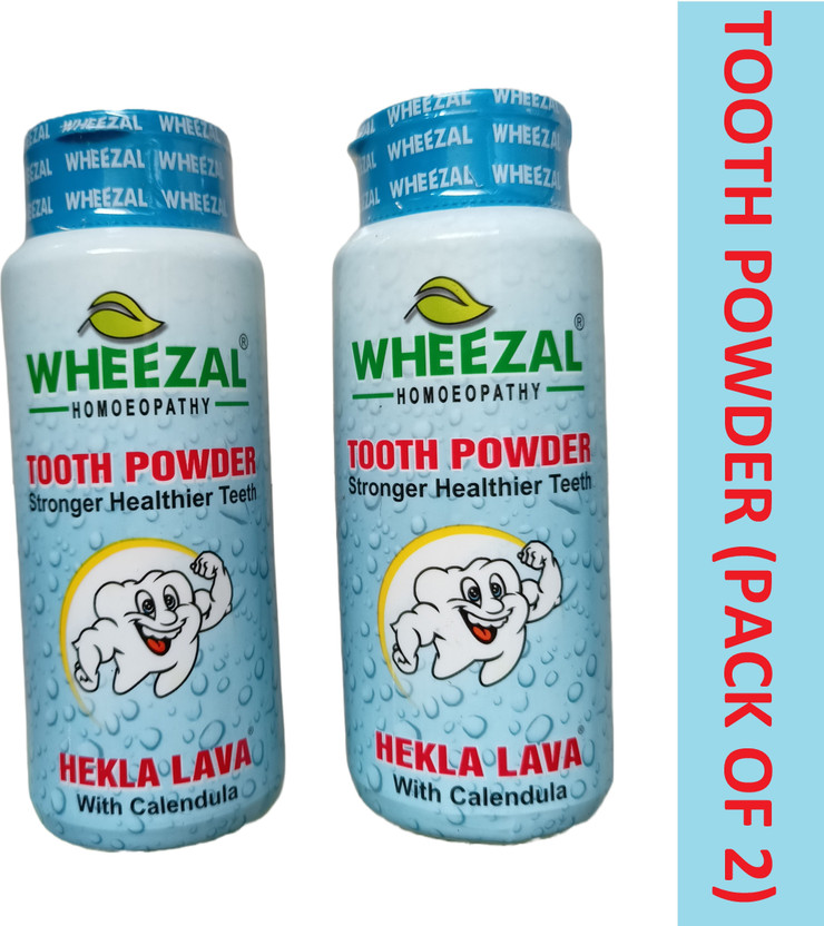 WHEEZAL WHEEZAL HEKLA LAVA TOOTH POWDER (PACK OF 2)(200 g, Pack of 2) - Flipkart Deal