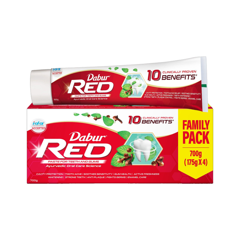 Dabur Red Cavity Protection 13 Ayurvedic Herbs Toothpaste(700 g)