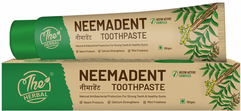 The Herbal Neemadent Neem Toothpaste For Strong Teeth, Healthy Gums & Fresh Breath | Herbal Toothpaste(150 g)