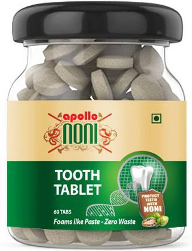 Apollo Noni Herbal Tooth Tablets Noni Toothpaste Tabs Travel Friendly