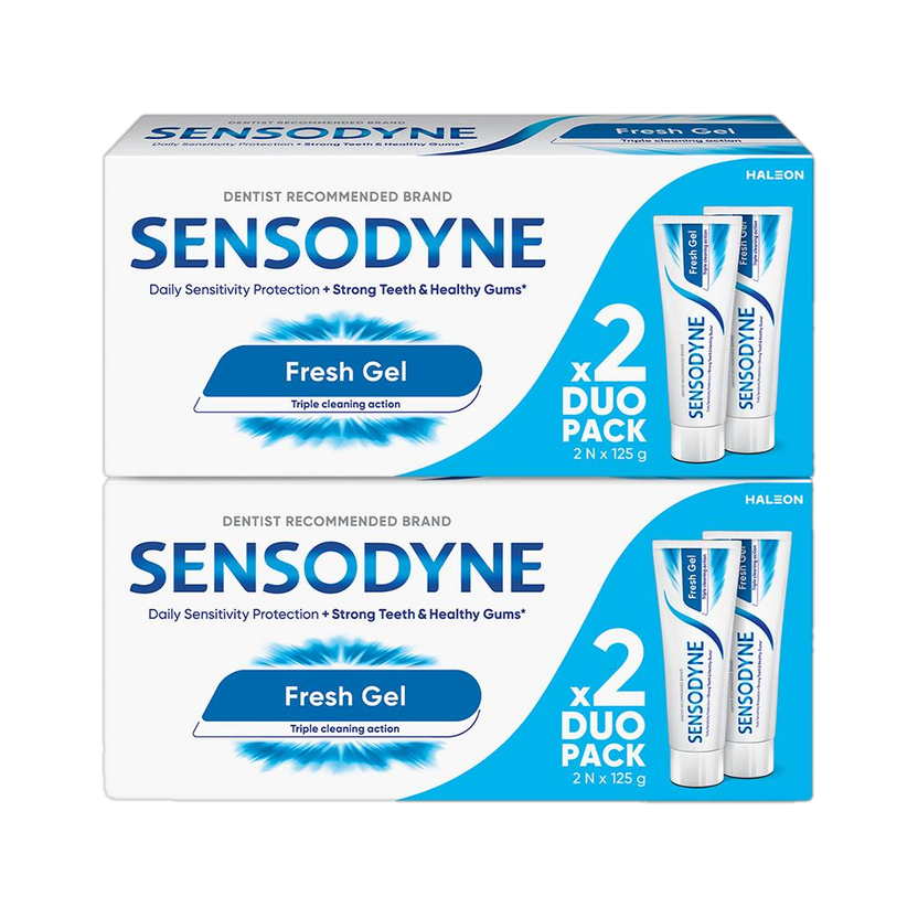 SENSODYNE Daily Sensitivity Protection Fresh Gel Combo Toothpaste(500 g, Pack of 4)