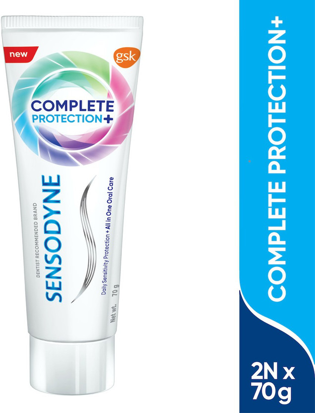 SENSODYNE Complete Protection+ Combo pack, All in One daily oral care Toothpaste(140 g, Pack of 2)
