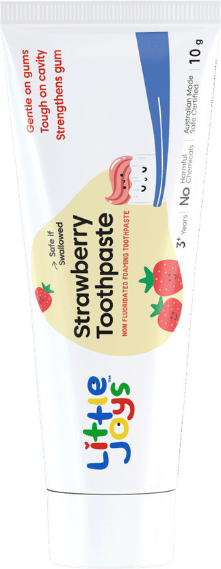 Little Joys Strawberry Flavour Toothpaste, 60 gm (Pack of 2) Toothpaste(60 g, Pack of 2)