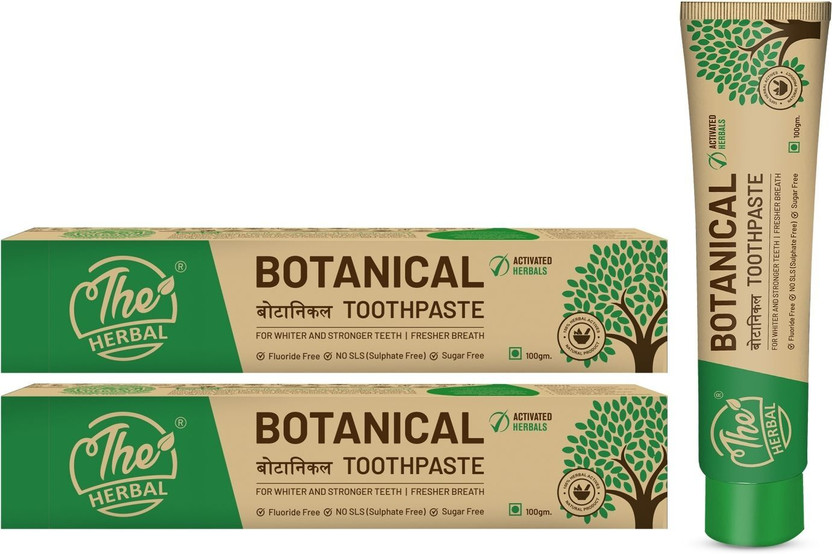 The Herbal Botanical Toothpaste|Toothpaste For White Teeth, Stronger Teeth and Fresh Breath Toothpaste(200 g, Pack of 2)