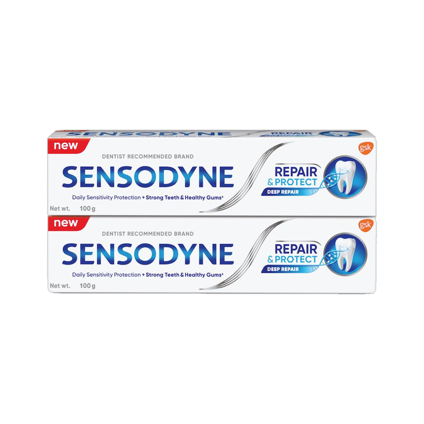 SENSODYNE Toothpaste Repair & Protect, tooth paste for deep repair of sensitive teeth Toothpaste(200 g, Pack of 2)
