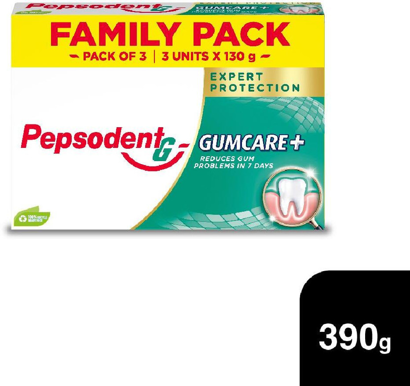 PEPSODENT Gum Care Expert Protection Toothpaste 390G_(3x130g) Toothpaste(390 g, Pack of 3)
