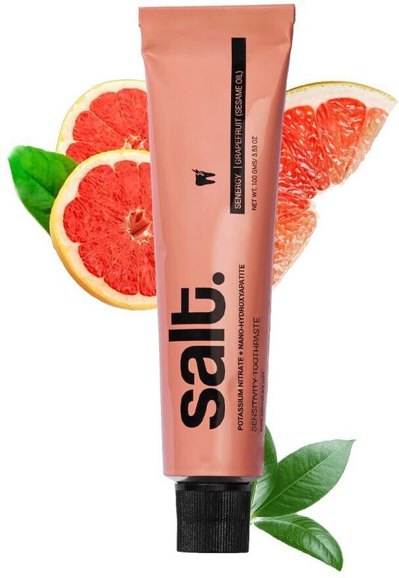 Salt. Senergy Sensitivity Toothpaste | Grapefruit Flavour | Natural Enamel Repair Toothpaste(100 g)