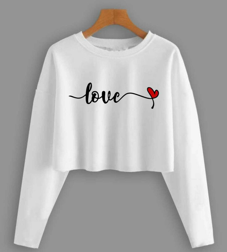 Everfab Printed Women Round Neck White T-Shirt