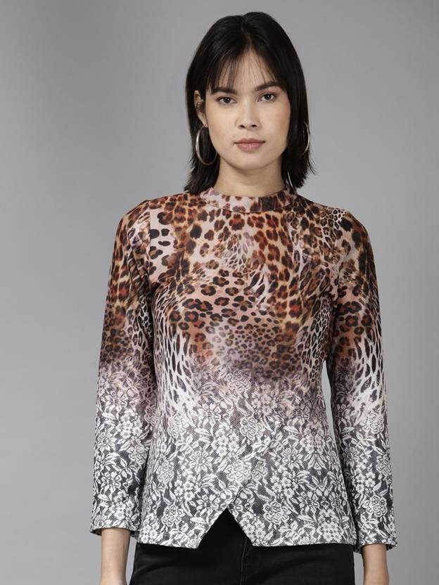 Aarika Casual Animal Print Women Brown Top - Buy Aarika Casual Animal Print Women Brown Top Online at Best Prices in India Aarika Casual Animal Print Women Brown Top - Buy Aarika Casual Animal Print Women Brown Top Online at Best Prices in India