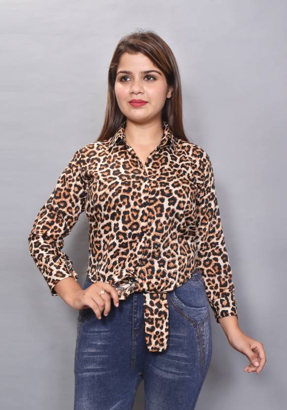 KGN COLLECTION Casual Animal Print Women Brown Top - Buy KGN COLLECTION  Casual Animal Print Women Brown Top Online at Best Prices in India |  