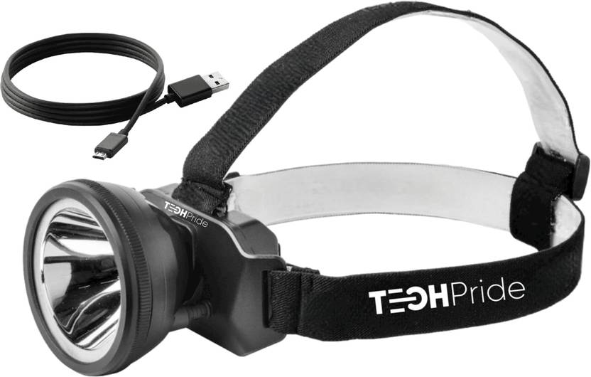 TechPride LED Head torch light for farmers Camping Hiking Trekking