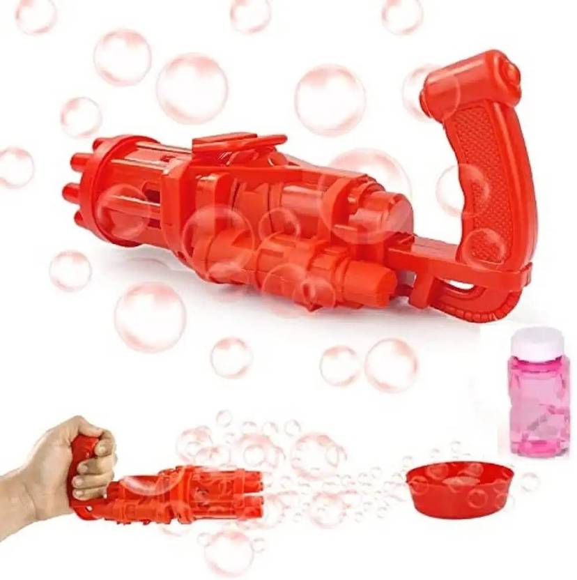 BabyGo Gatling Bubble Machine Gun Outdoor & Indoor Toys for Boys and