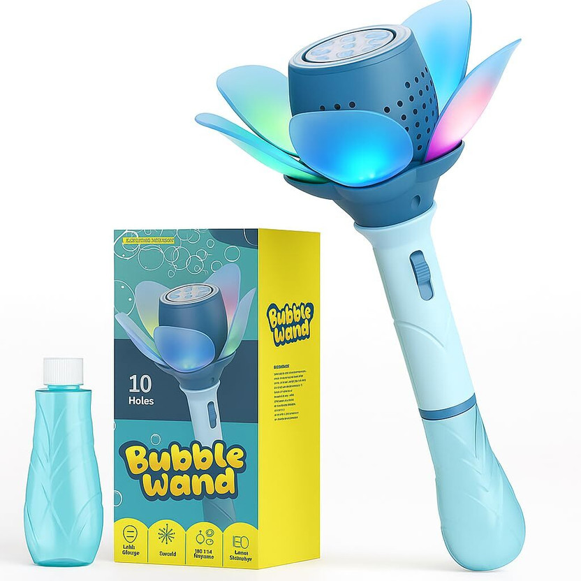 Nihank Nihank 10-Hole Electric Bubble Wand Machine Gun for Kids with Rechargeable Battery Toy Bubble Maker - Flipkart Deal