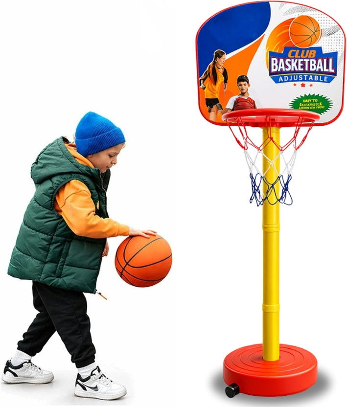 SARVDA Basket Balls for Kids, Indoor and Outdoor Game Basketball Net Ring Return Gift Basketball