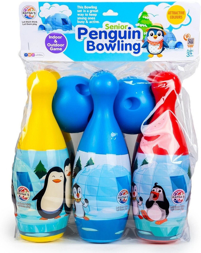 BKDT Marketing Bowling Toy Set with 6 Pins and 2 Ball Indoor Outdoor Sports Game for Kids Bowling