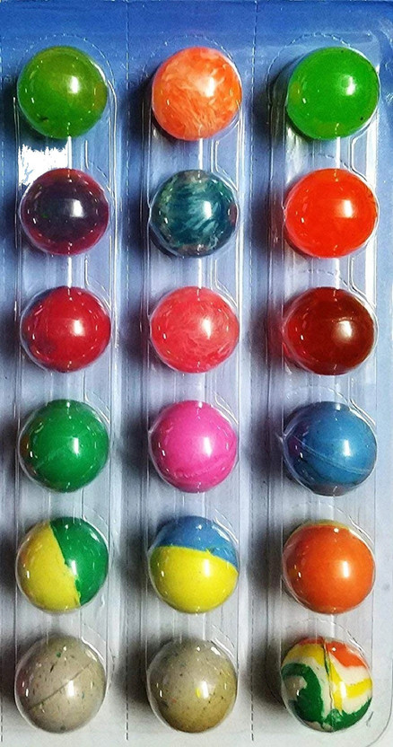 ShubhKraft Return Gift Item In Bulk | Multi Print Jumping Balls / Bouncing Balls (18 Pcs) Handball