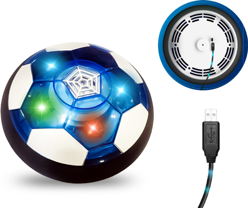 Sirius Toys USB Rechargeable Hover Football Indoor Float HoverBall Soccer Game -Colorful LED Hoverball