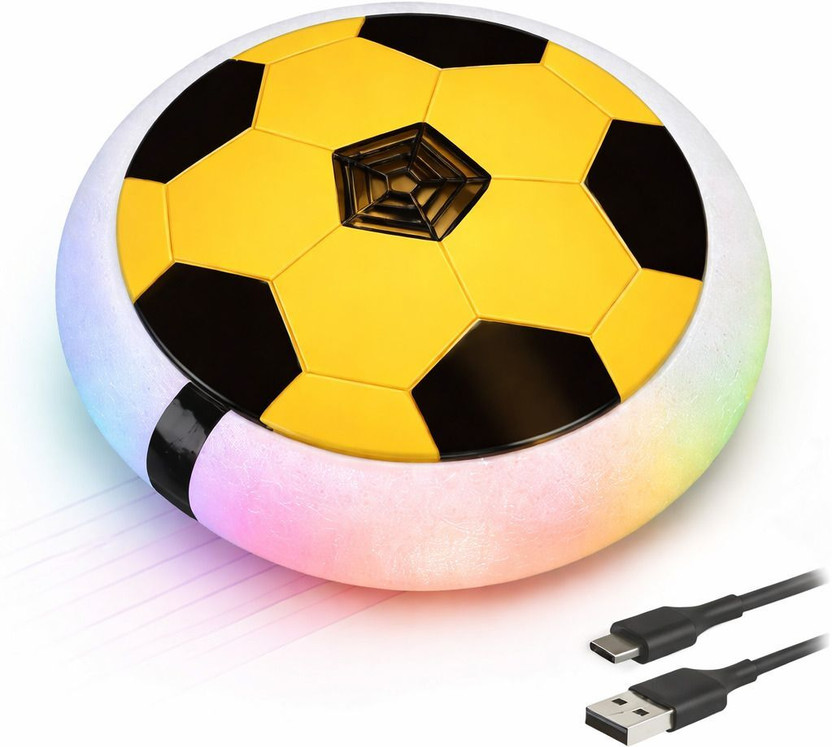 Unikidstoy Rechargeable LED Hover Football for Kids Hoverball