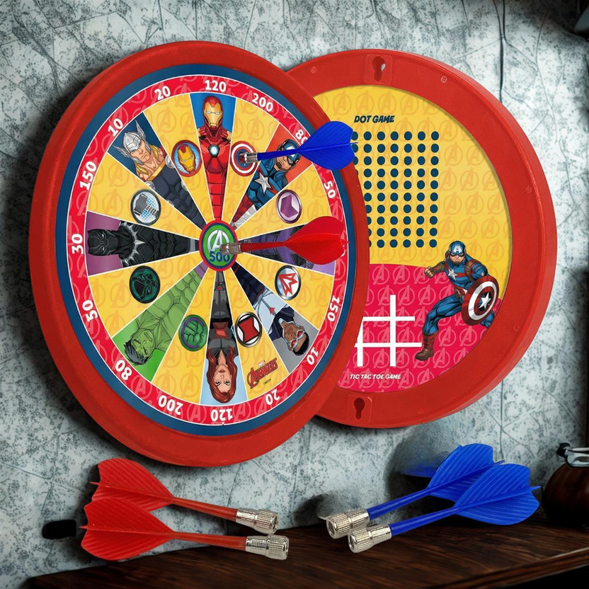 Kriiddaank Avenger 2-in-1 Double Fun Dartboard and Ludo Set Archery
