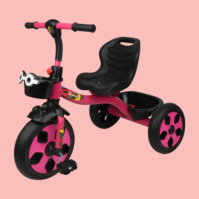 ROXX CART TRICYCLE XR100 MODEL (PINK) FOR 1,2,3,4 YEAR KIDS TRICYCLE