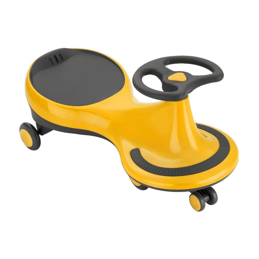 BAABUS Magic Car/Swing Car Ride-On Toy Car for Kids Magic Car Yellow Tricycle(Yellow)