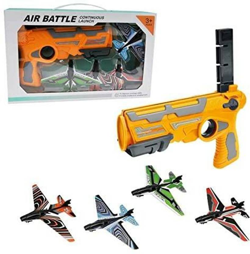 blackpeter Airplane Launcher Gun Toy with Foam Glider Planes, Air
