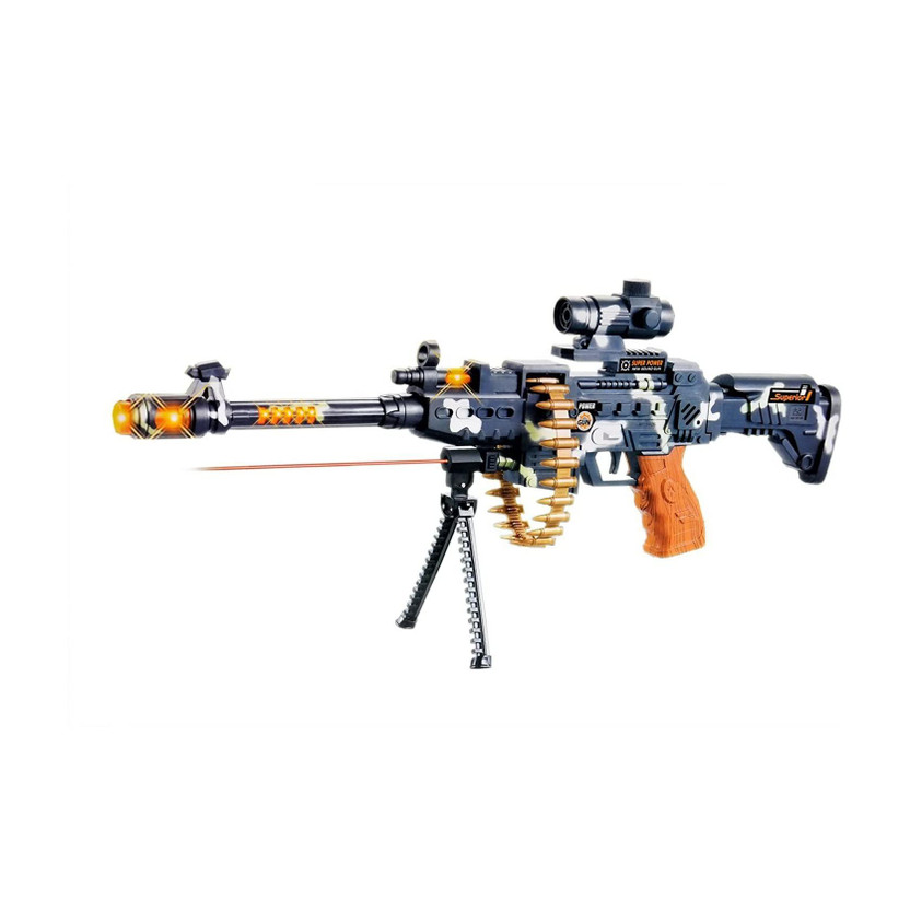 Kidz N Toys Musical Army Style Toy for Kids with Music, Lights and Laser Light Guns & Darts(Multicolor)