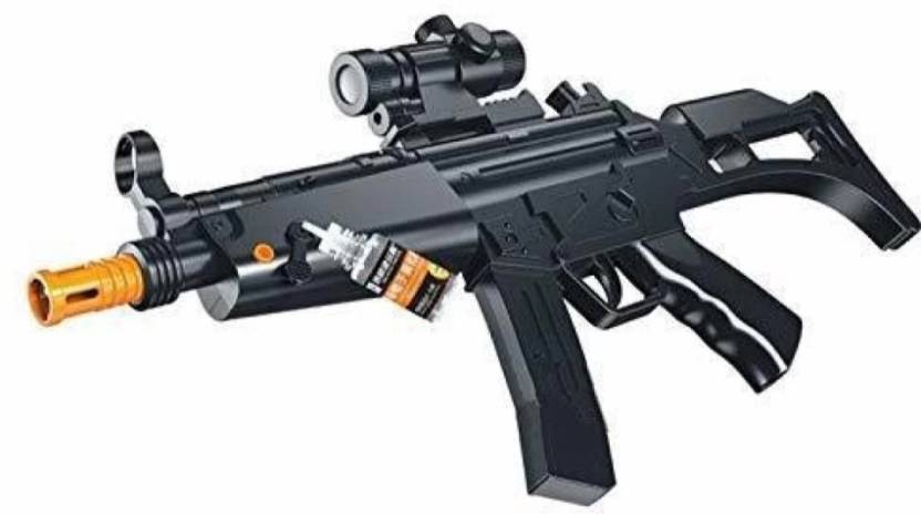 World of baby MP5 Toy gun for kids with flashing light sound smoke ...
