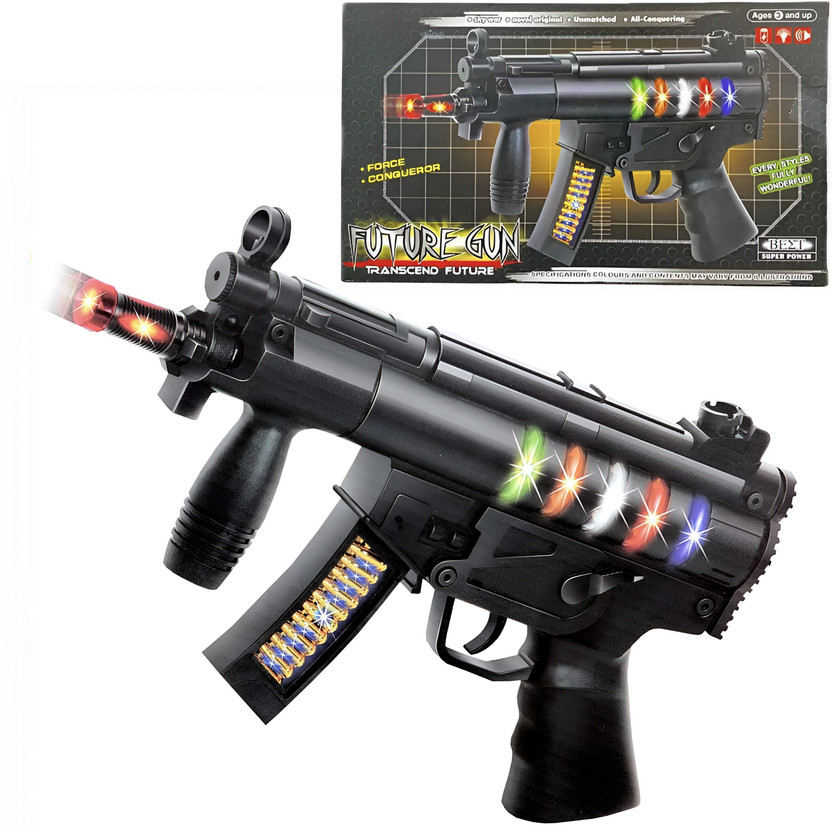 Aseenaa Aseenaa Real Looking Battle Toy Gun With Sound & 3D Light Effects for Kids Age 4+ Years Guns & Darts(Black) - Flipkart Deal