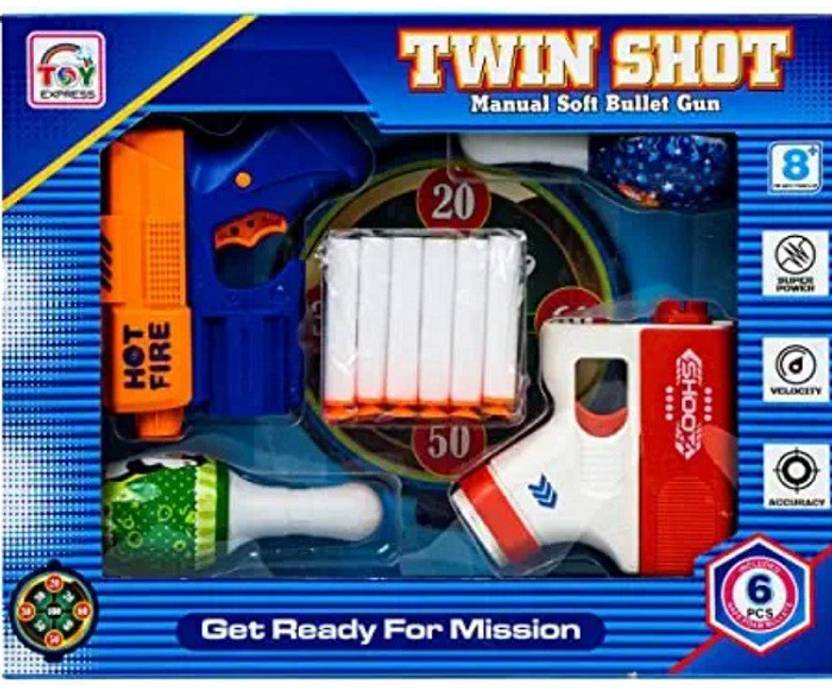 Tykon hub High Speed Twin Shot Bullet Gun for Kids Guns & Darts High