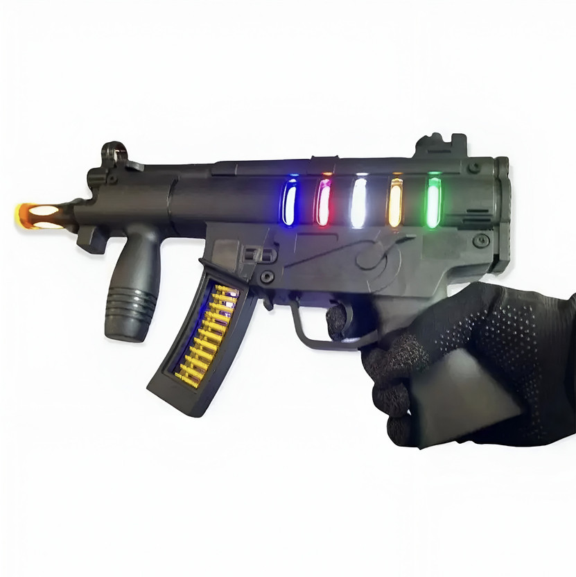 Aseenaa Aseenaa Sound, Light and Shooting Vibration Music Toy Gun for Indoor & Outdoor Flying Guns & Darts(Black) - Flipkart Deal