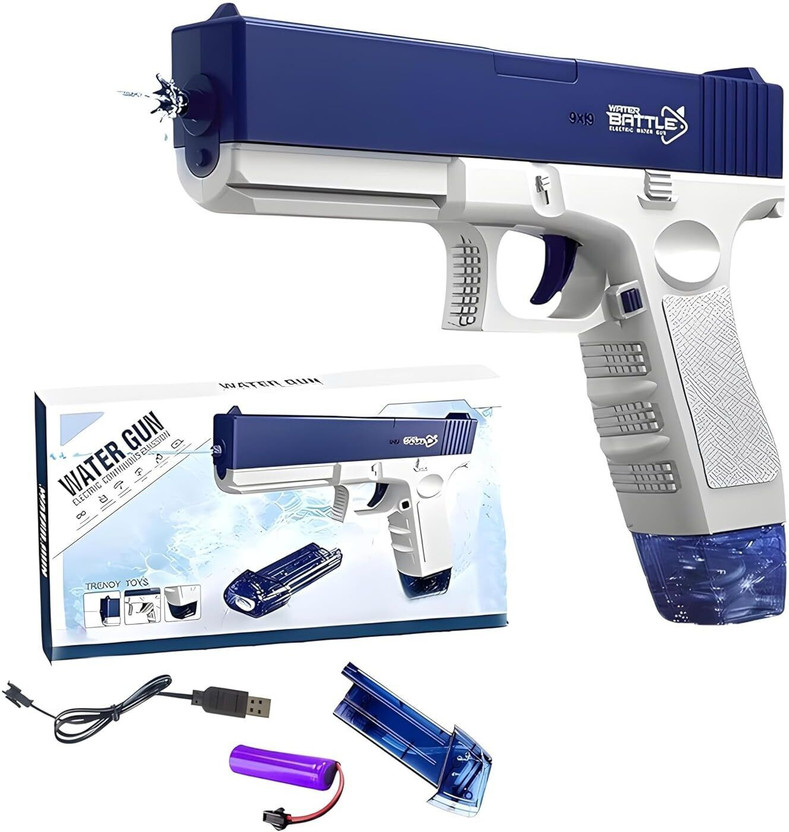 The Flyer's Bay Electronic Water Gun Toy for Kids | Rechargeable Automatic Water Absorption Water Gun(Multicolor)
