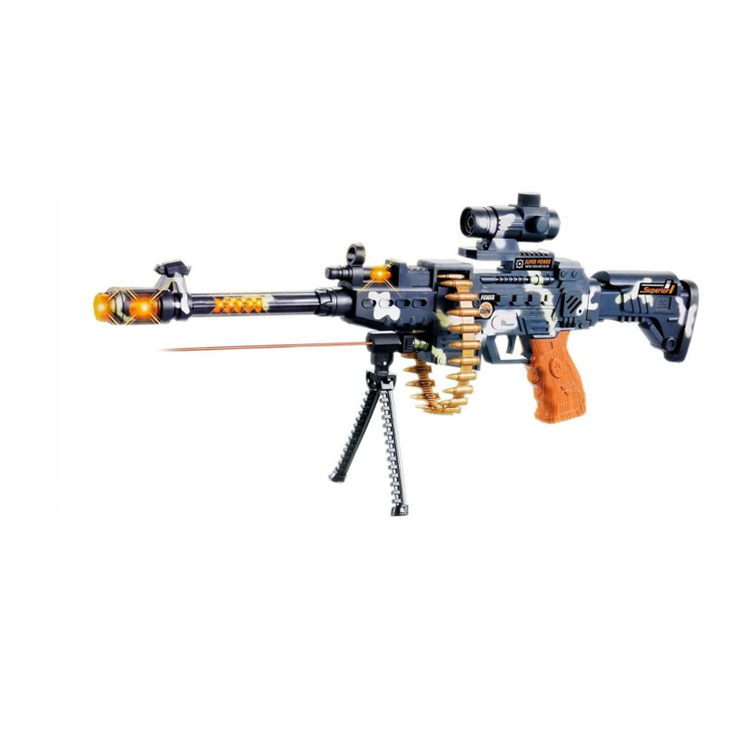 ZUNBELLA Musical Army Style Toy for Kids with Music, Lights & Laser Guns Darts & Plastic Bullets(Multicolor)