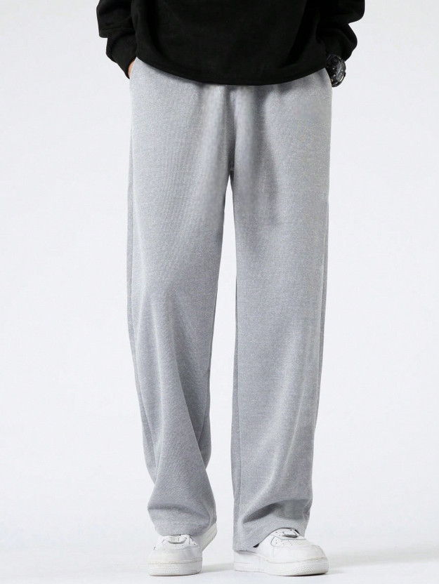 Dockstreet Striped Men Grey Track Pants