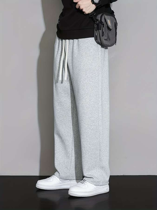 FLYcollection Striped Men Grey Track Pants