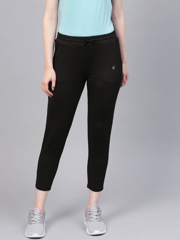 HRX by Hrithik Roshan Solid Women Black Track Pants Buy HRX by
