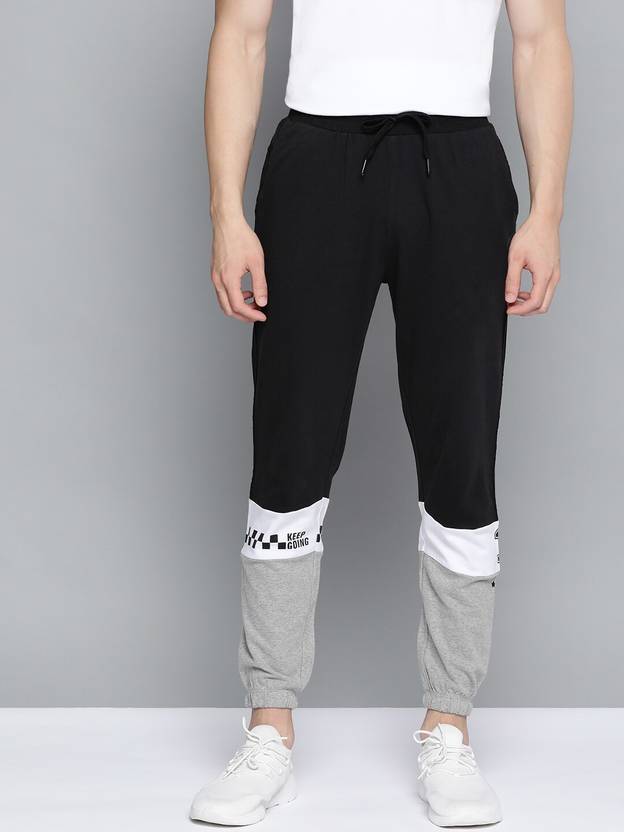 HRX by Hrithik Roshan Colorblock Men Black Track Pants Buy HRX by
