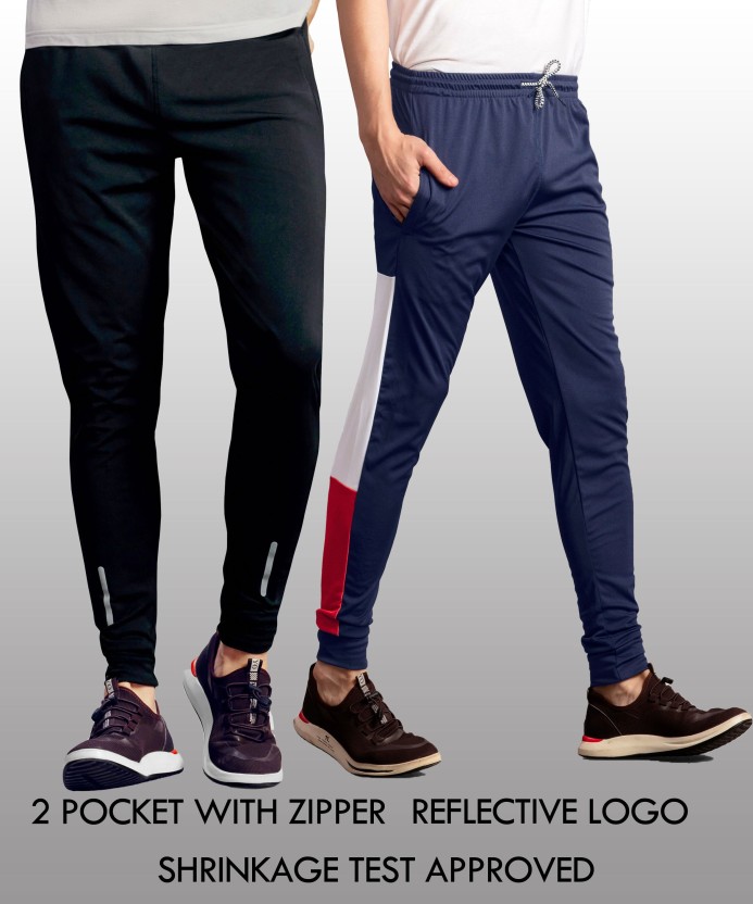 men's zipper track pants