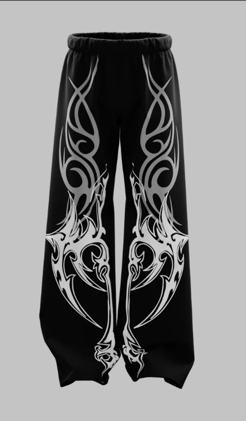 ZEN1FASHION Printed Men Black Track Pants