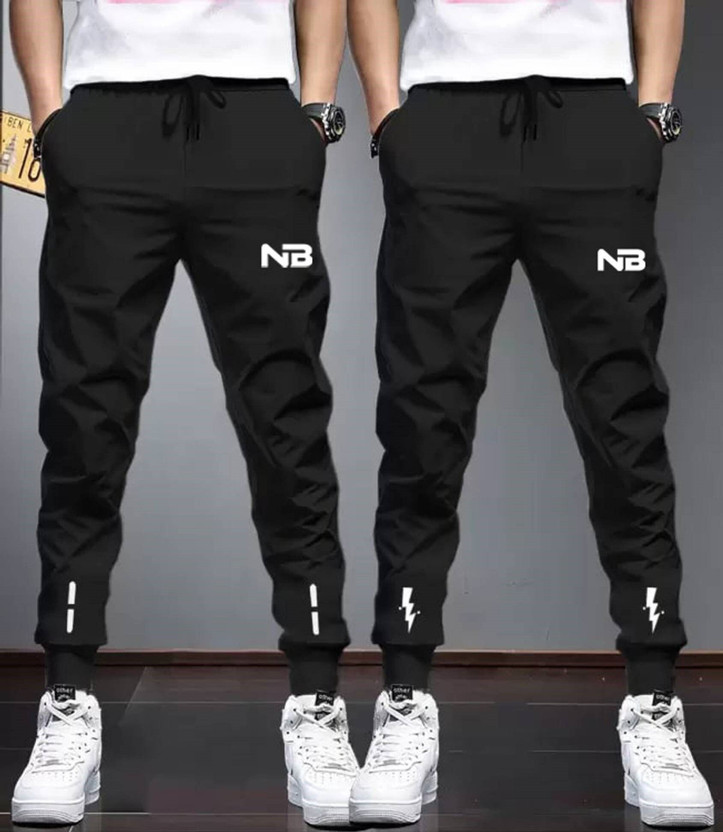 Conway Printed Men Black, Black Track Pants