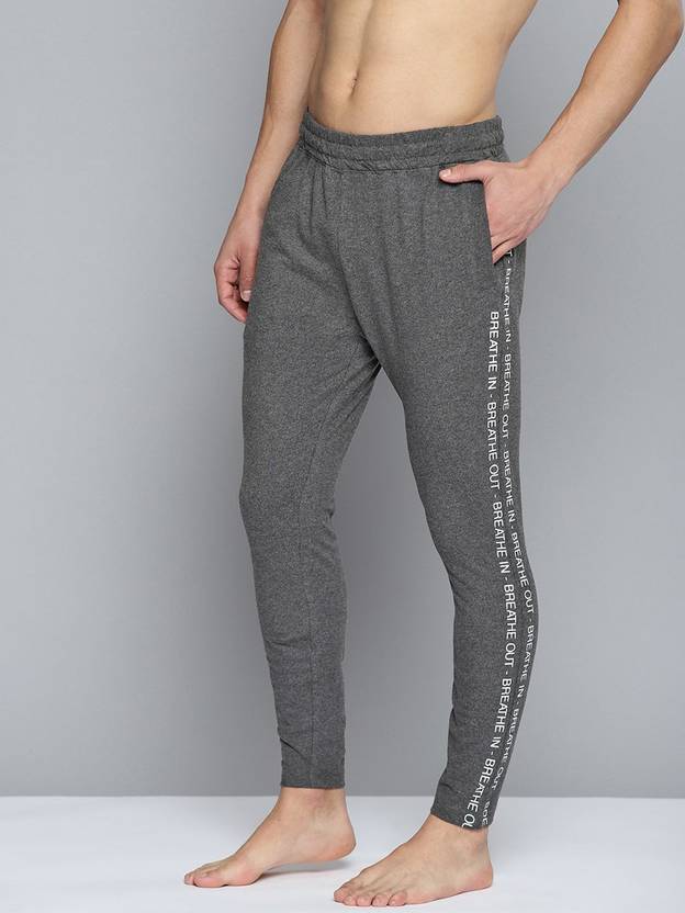 HRX by Hrithik Roshan Solid Men Grey Track Pants Buy HRX by Hrithik