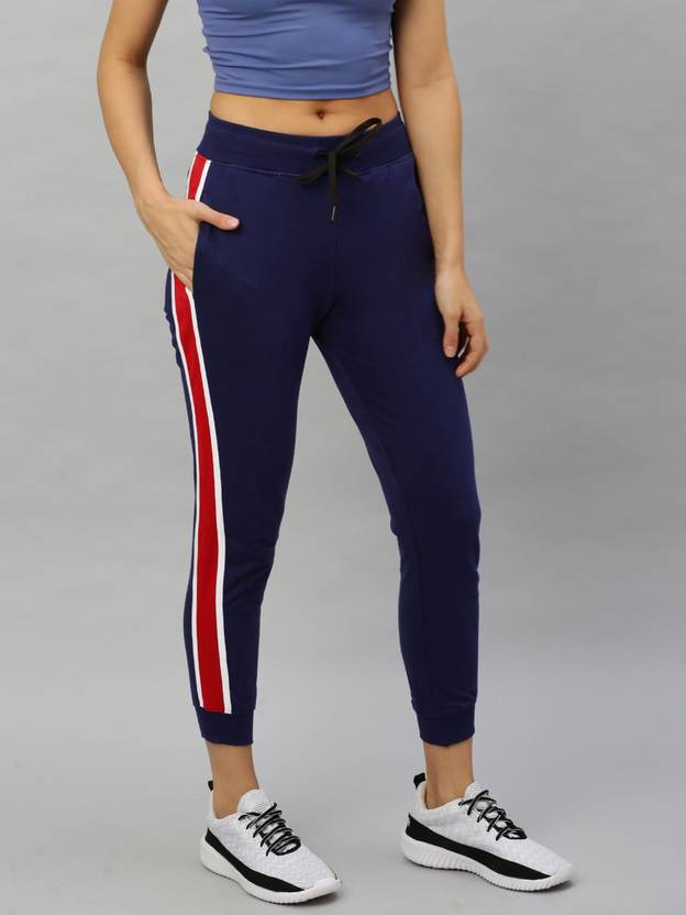 HRX by Hrithik Roshan Solid Women Blue Track Pants Buy HRX by Hrithik